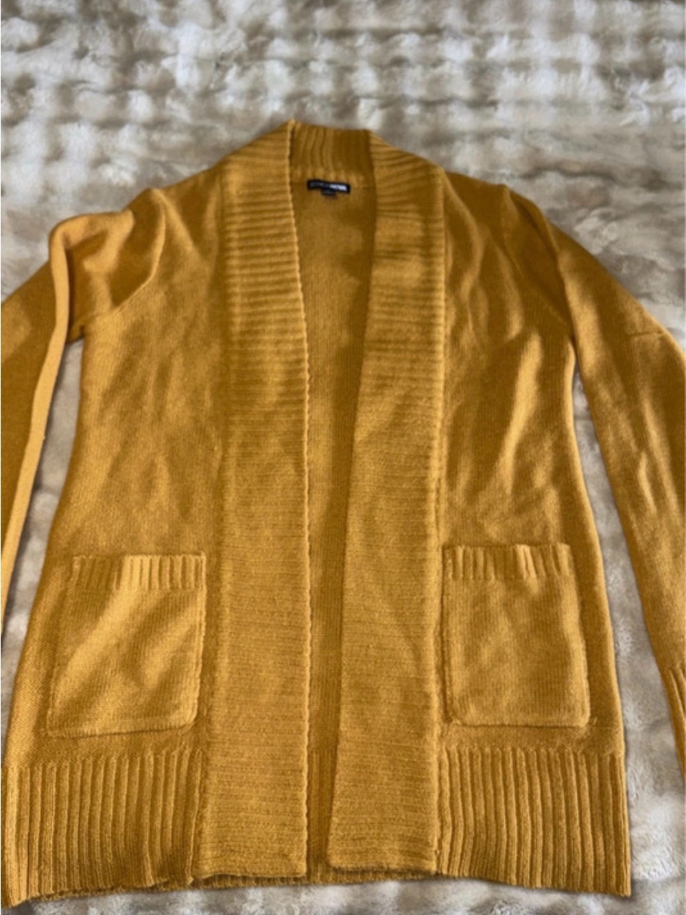 Fashion Nova Mustard Open-Front Women’s Cardigan